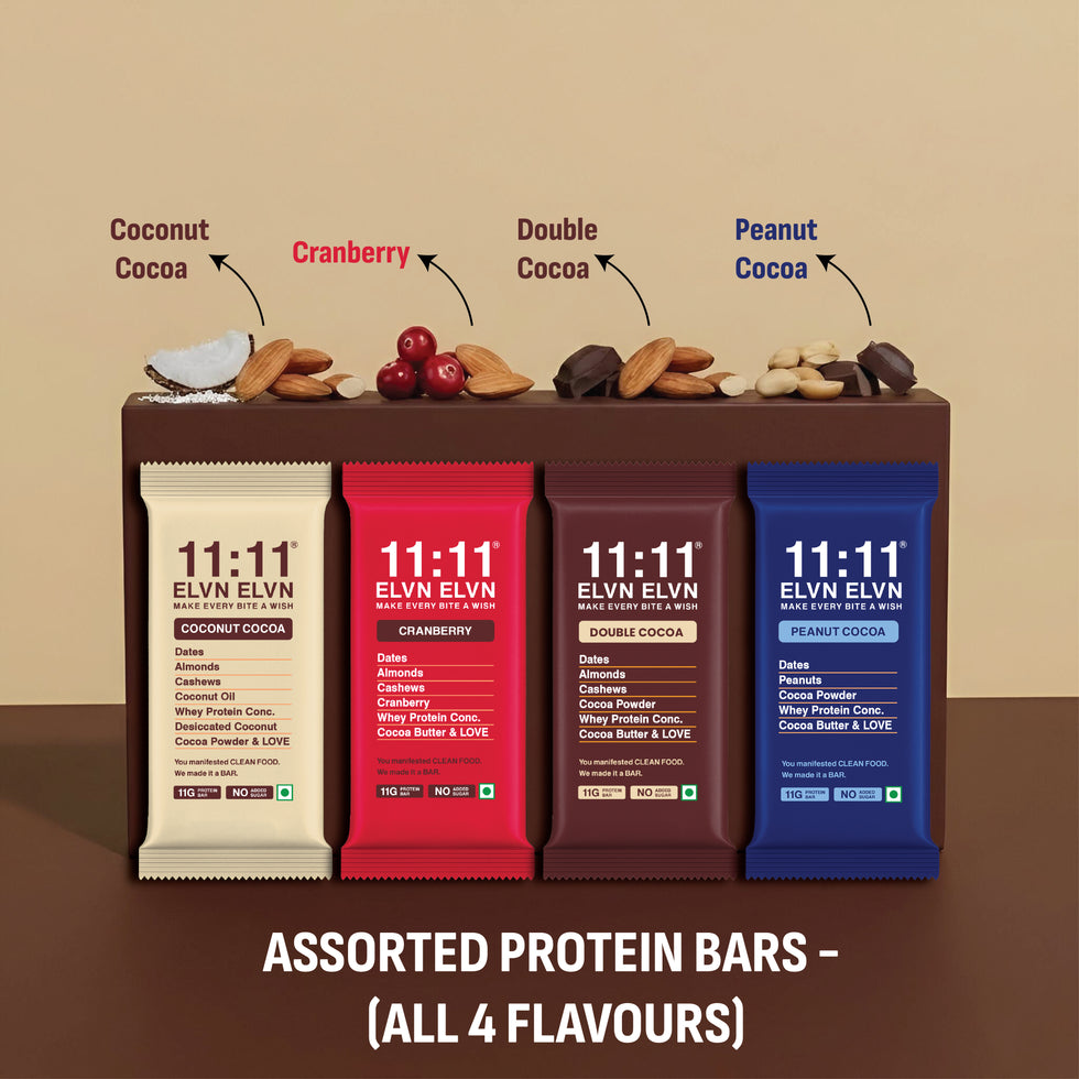 Assorted Protein Bars - (All 4 Flavours) – 11:11 Elvn Elvn