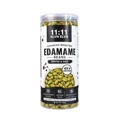 Roasted Edamame Beans Pepper & Salt: jar, 100 g