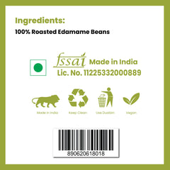 Roasted Edamame Beans Plain Roasted: ingredients and FSSAI licence
