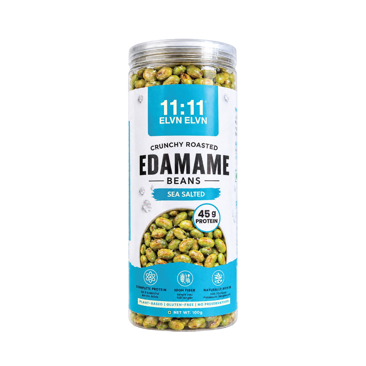 Roasted Edamame Beans Sea Salted: jar, 100 g