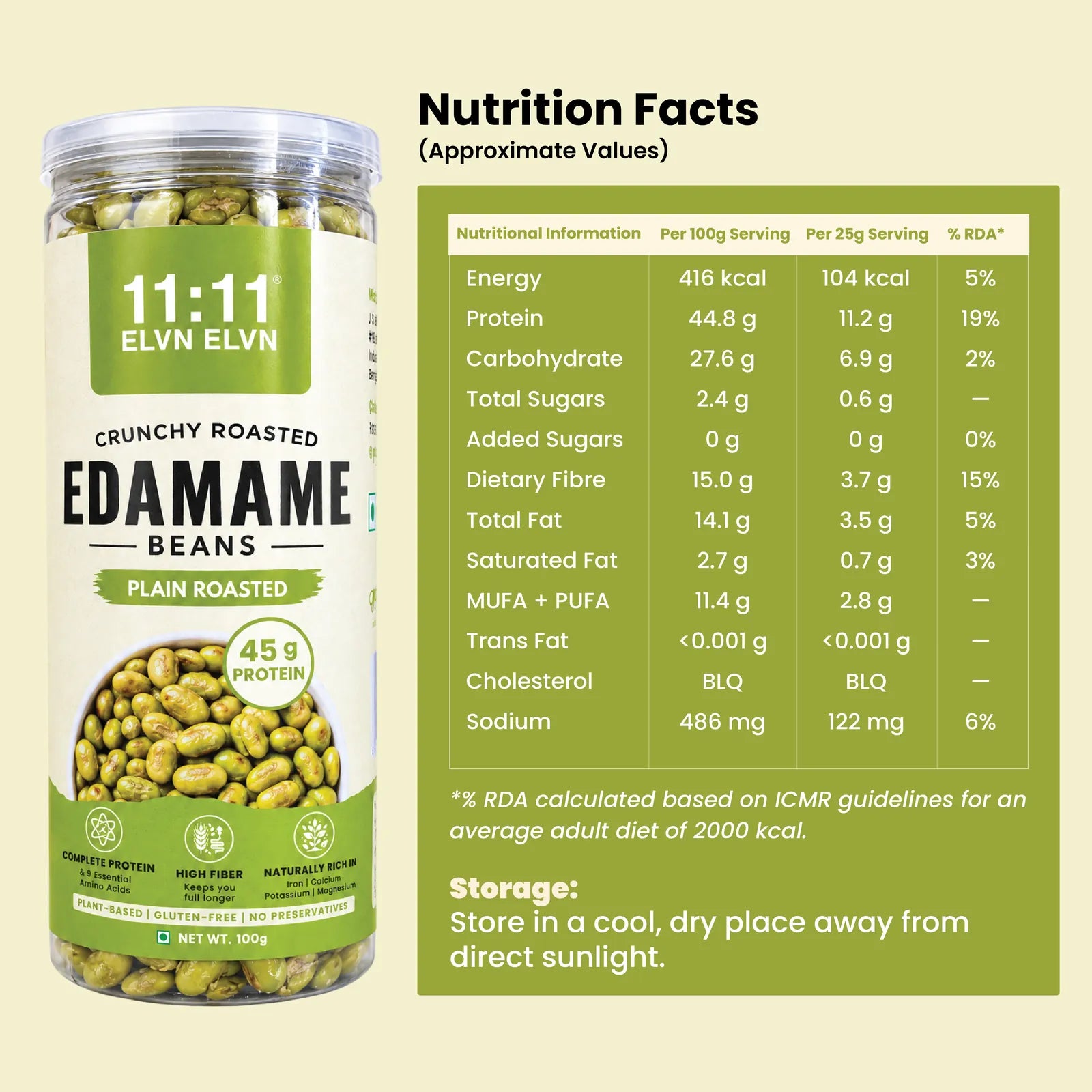 Plain Roasted roasted edamame
